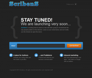 Landing Page ScribenS - Made with Unbounce