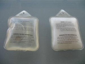Des pochettes incluant des MCP pour se chauffer durant l'hiver
