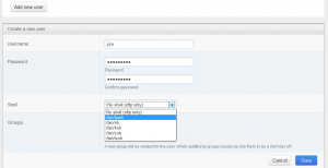 Add SSH user